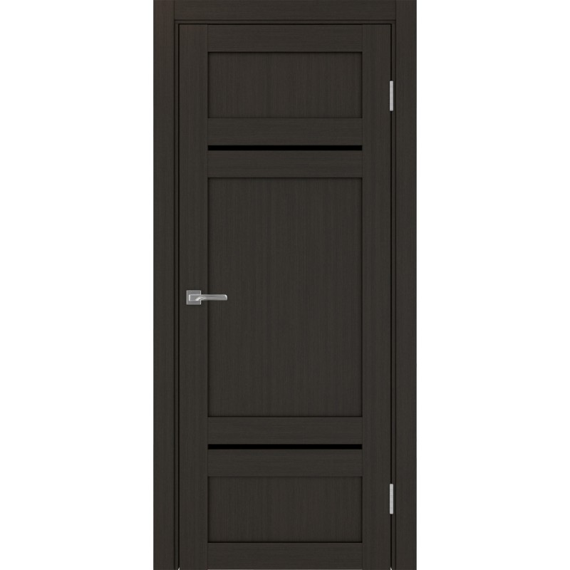 Межкомнатная дверь Турин 532.12121, цвет венге FL, заполнение LACчерный, размер 200*80 см.