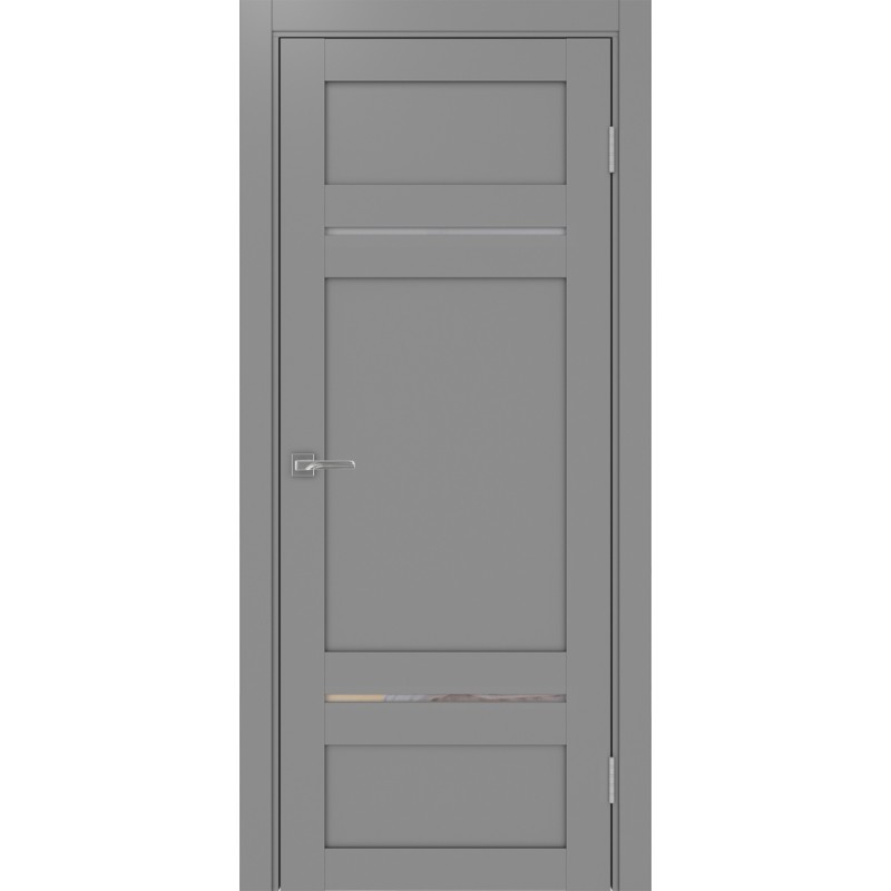 Межкомнатная дверь Турин 532.12121, цвет серый, заполнение Прозрачное, размер 200*80 см.