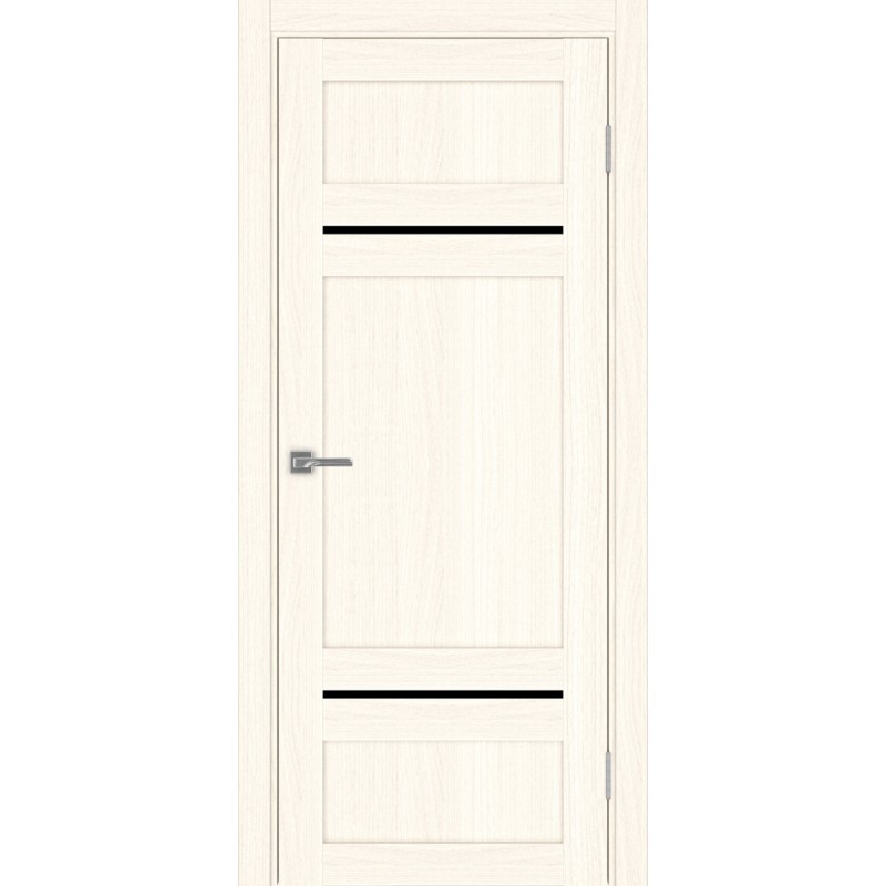 Межкомнатная дверь Турин 532.12121, цвет ясень светлый, заполнение LACчерный, размер 200*80 см.