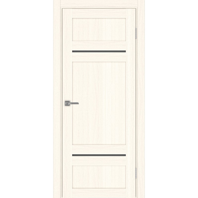 Межкомнатная дверь Турин 532.12121, цвет ясень светлый, заполнение Графит матовое, размер 200*80 см.