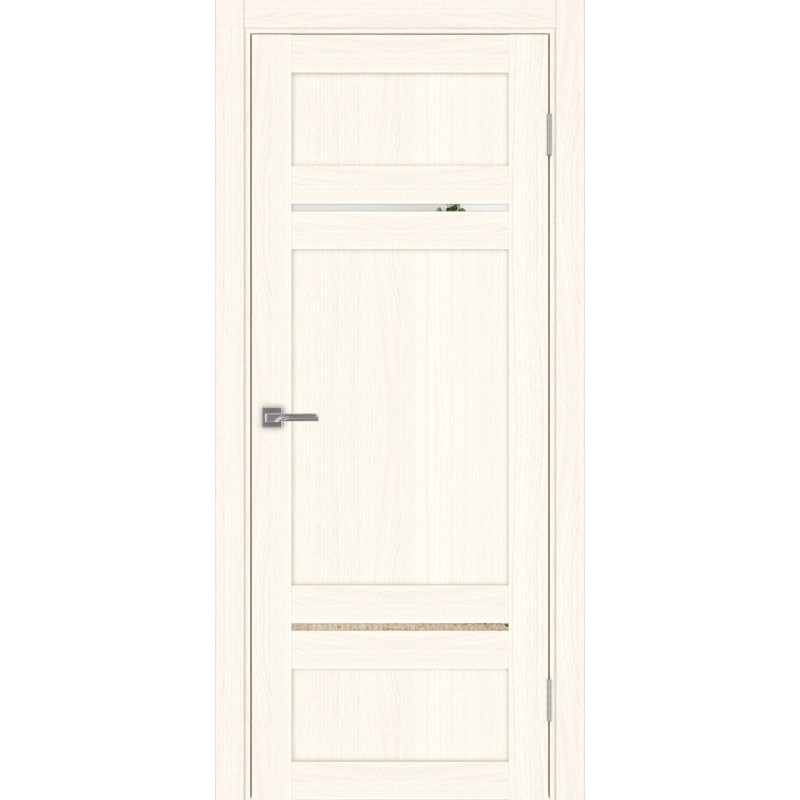 Межкомнатная дверь Турин 532.12121, цвет ясень светлый, заполнение Зеркало/Зеркало, размер 200*80 см.