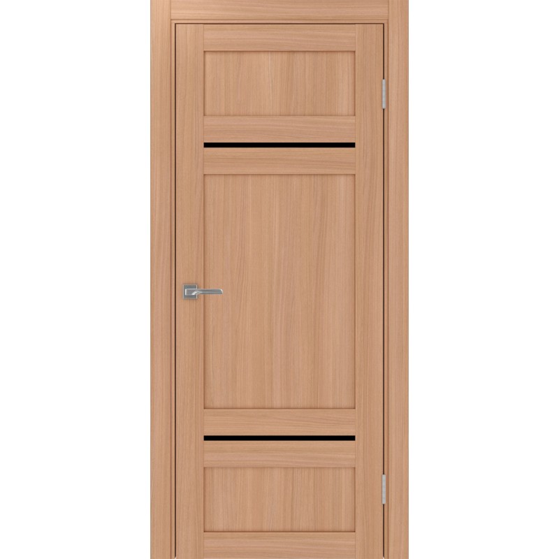 Межкомнатная дверь Турин 532.12121, цвет ясень тёмный, заполнение LACчерный, размер 200*80 см.