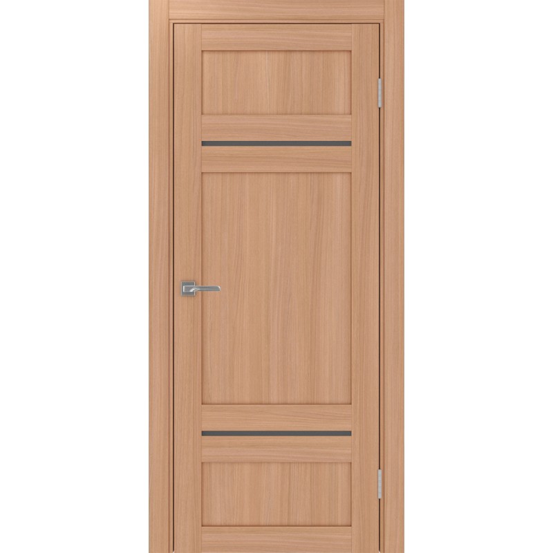 Межкомнатная дверь Турин 532.12121, цвет ясень тёмный, заполнение Графит матовое, размер 200*80 см.