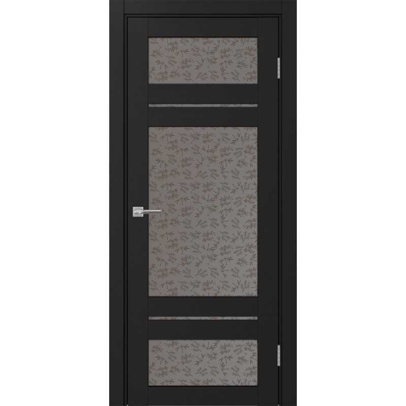 Межкомнатная дверь Турин 532.22222, цвет Антрацит стекло Дали бронзовое, размер 80*200 см.