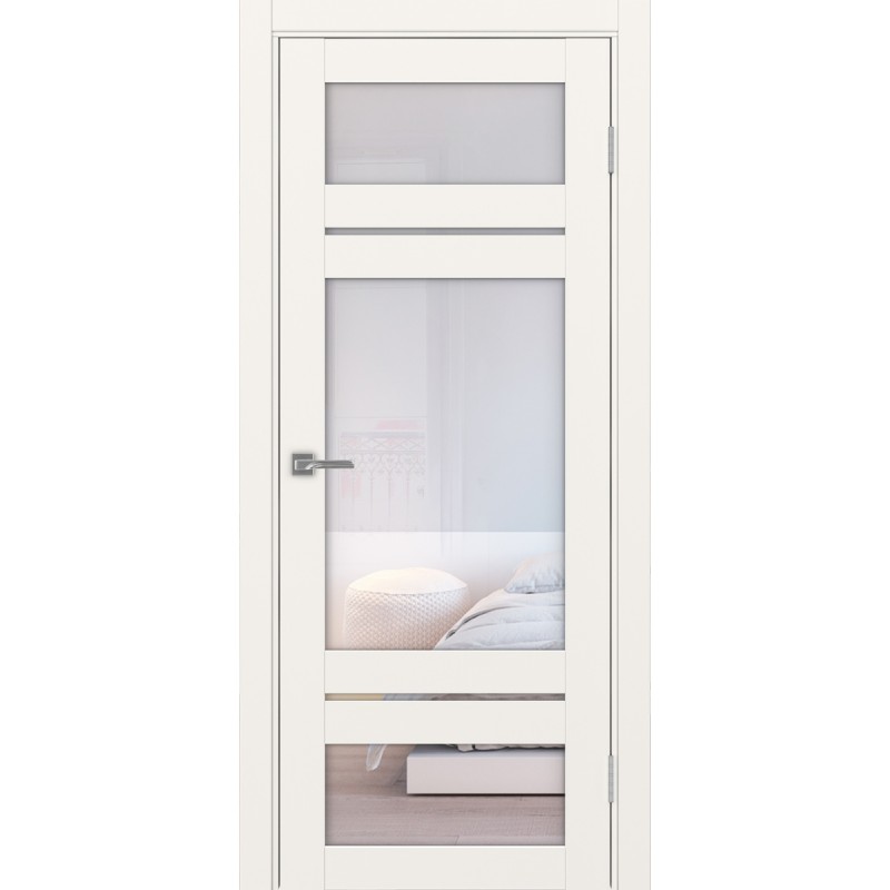 Межкомнатная дверь Турин 532.22222, цвет, бежевый, заполнение Прозрачное, размер 200*80 см.