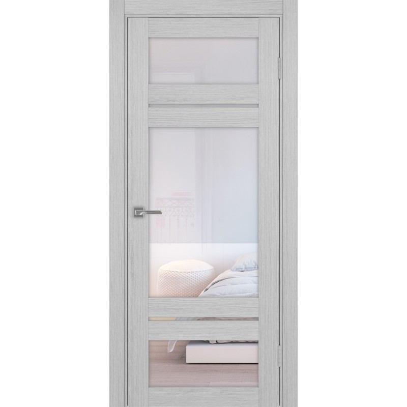 Межкомнатная дверь Турин 532.22222, цвет дуб серый FL, заполнение Прозрачное, размер 200*80 см.