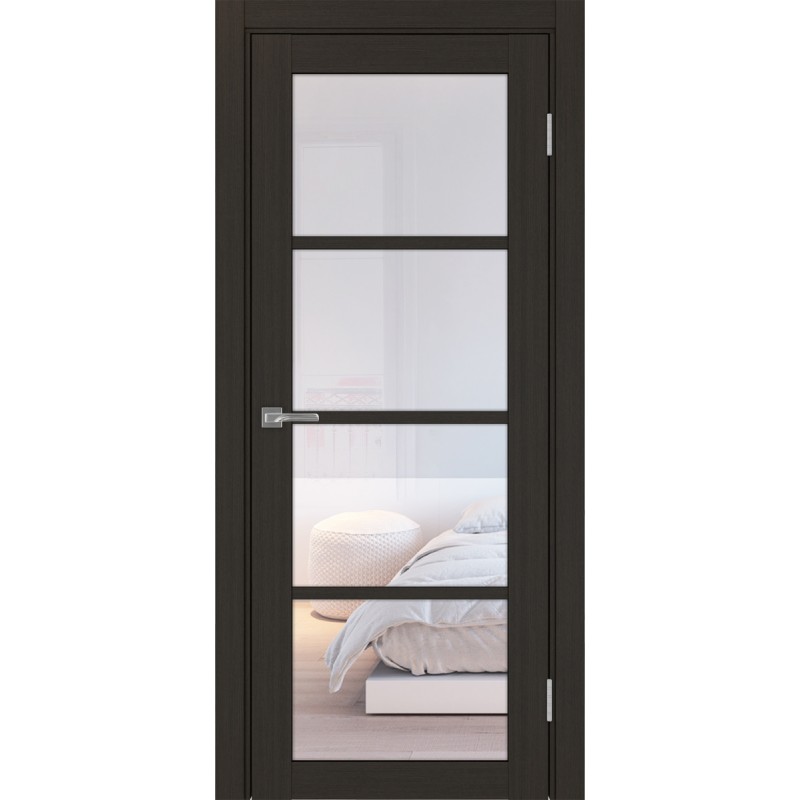 Межкомнатная дверь Турин 540.2222, цвет венге FL, заполнение Прозрачное, размер 200*80 см.