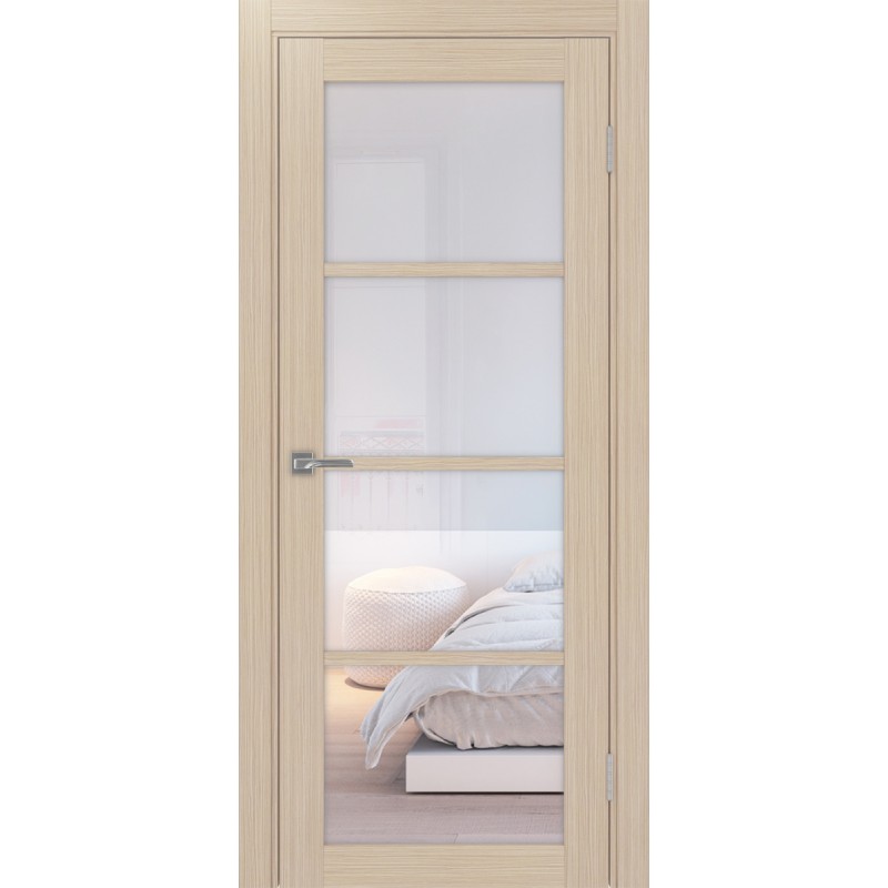 Межкомнатная дверь Турин 540.2222, цвет дуб беленый FL, заполнение Прозрачное, размер 200*80 см.