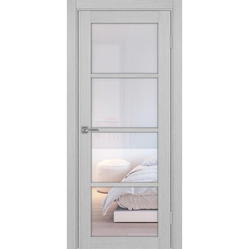 Межкомнатная дверь Турин 540.2222, цвет дуб серый FL, заполнение Прозрачное, размер 200*80 см.