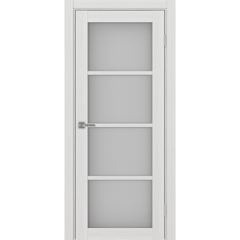 Межкомнатная дверь Турин 540.2222, цвет ясень серебристый, заполнение Пунта бесцветное, размер 200*80 см.