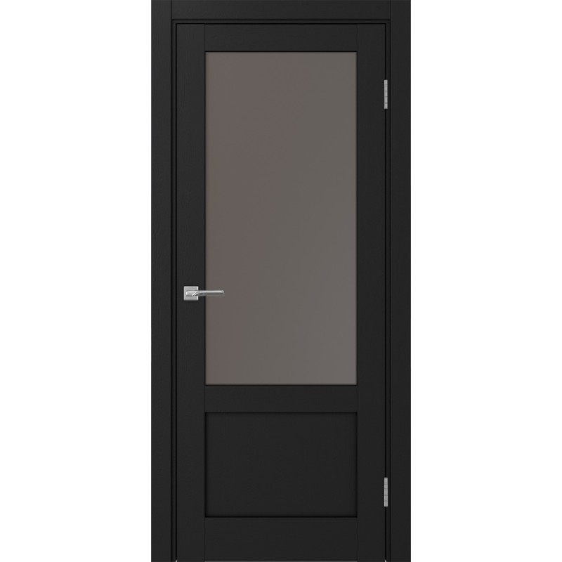 Межкомнатная дверь Турин 540ПФ.21, цвет Антрацит стекло Бронза матовое, размер 80*200 см.