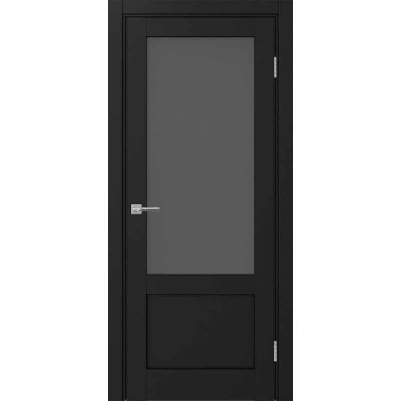 Межкомнатная дверь Турин 540ПФ.21, цвет Антрацит стекло Графит матовое, размер 80*200 см.