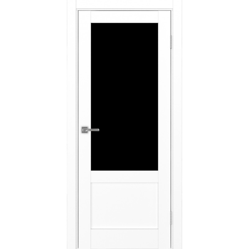 Межкомнатная дверь Турин 540ПФ.21, цвет белый снежный, заполнение LACчерный, размер 200*80 см.