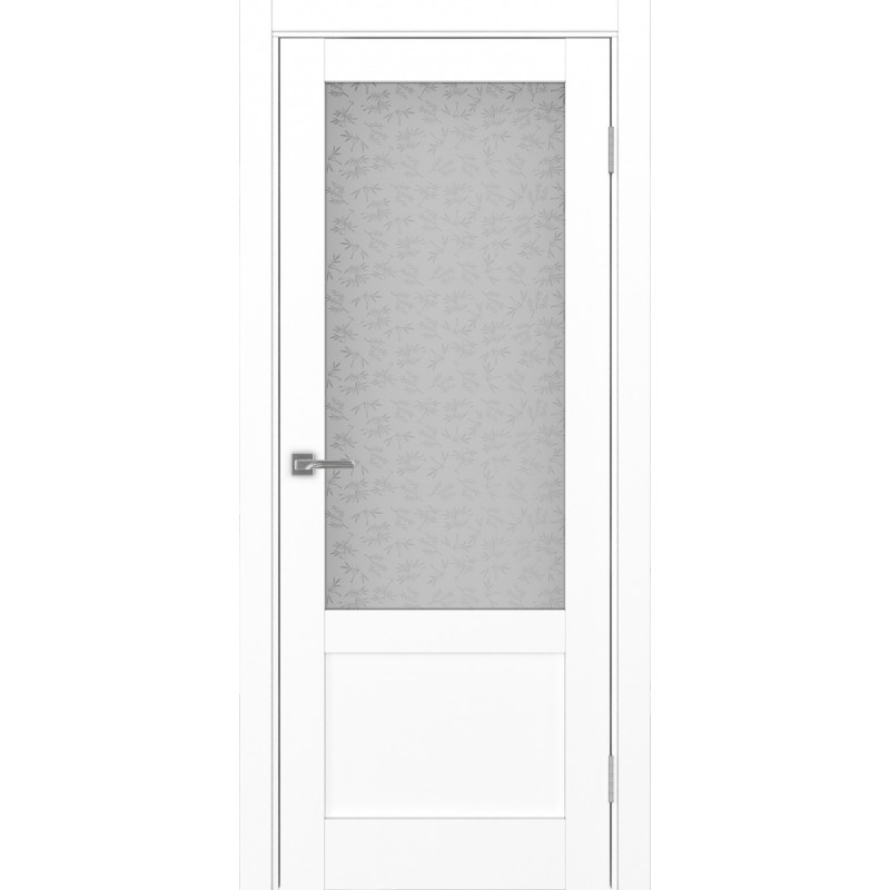 Межкомнатная дверь Турин 540ПФ.21, цвет белый снежный, заполнение Дали бесцветное, размер 200*80 см.