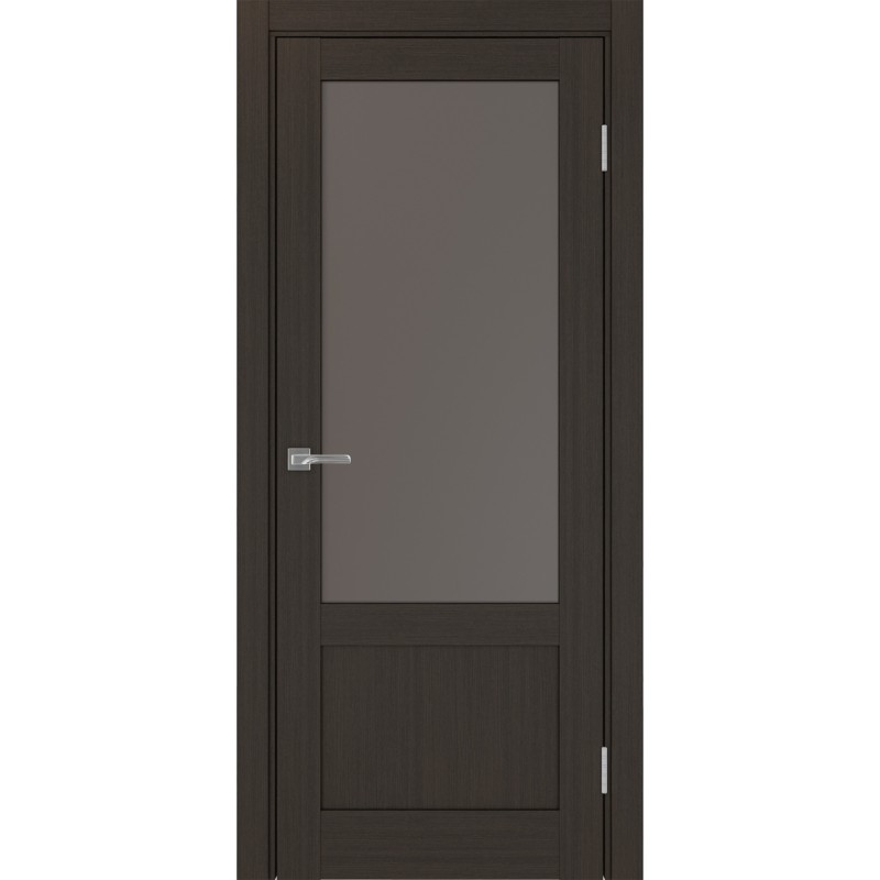 Межкомнатная дверь Турин 540ПФ.21, цвет венге FL, заполнение Бронза матовое, размер 200*80 см.