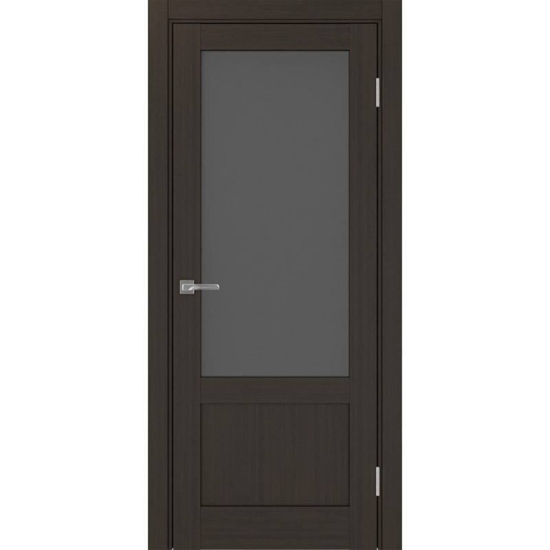 Межкомнатная дверь Турин 540ПФ.21, цвет венге FL, заполнение Графит матовое, размер 200*80 см.