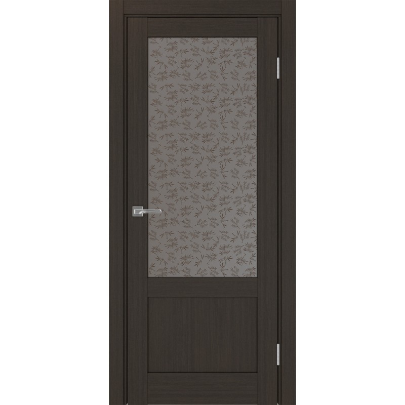 Межкомнатная дверь Турин 540ПФ.21, цвет венге FL, заполнение Дали бронзовое, размер 200*80 см.