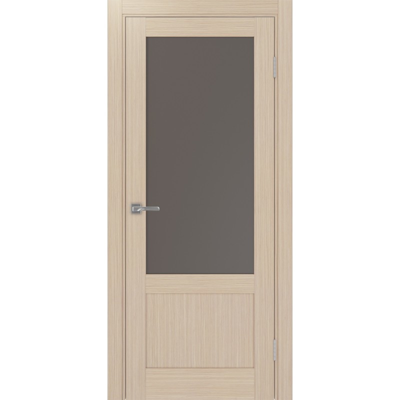 Межкомнатная дверь Турин 540ПФ.21, цвет дуб беленый FL, заполнение Бронза матовое, размер 200*80 см.