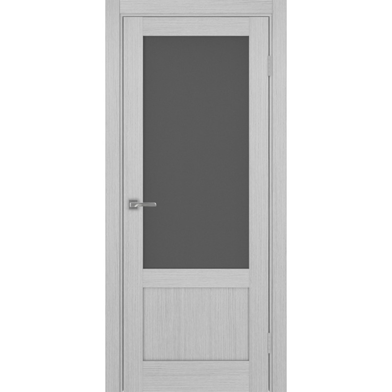 Межкомнатная дверь Турин 540ПФ.21, цвет дуб серый FL, заполнение Графит матовое, размер 200*80 см.