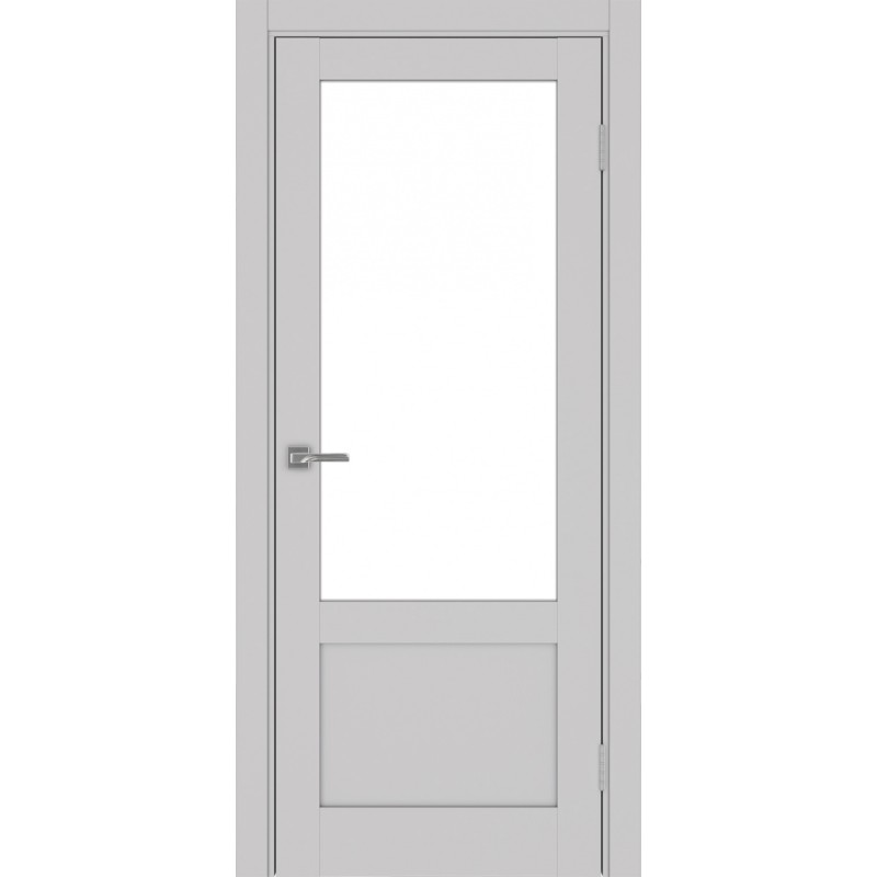 Межкомнатная дверь Турин 540ПФ.21, цвет пепельный, заполнение LACбелый, размер 200*80 см.