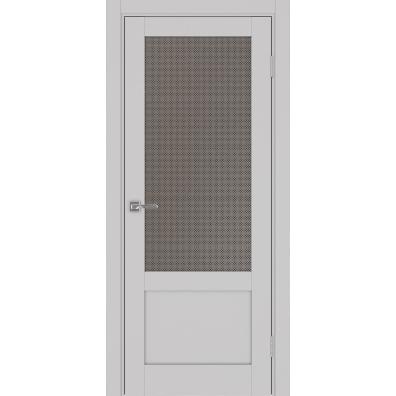 Межкомнатная дверь Турин 540ПФ.21, цвет пепельный, заполнение Пунта бронзовое, размер 200*80 см.