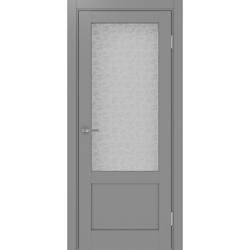 Межкомнатная дверь Турин 540ПФ.21, цвет серый, заполнение Дали бесцветное, размер 200*80 см.