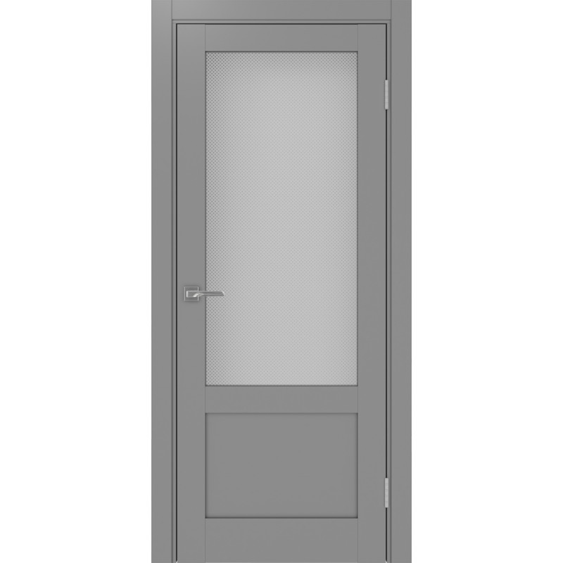 Межкомнатная дверь Турин 540ПФ.21, цвет серый, заполнение Пунта бесцветное, размер 200*80 см.