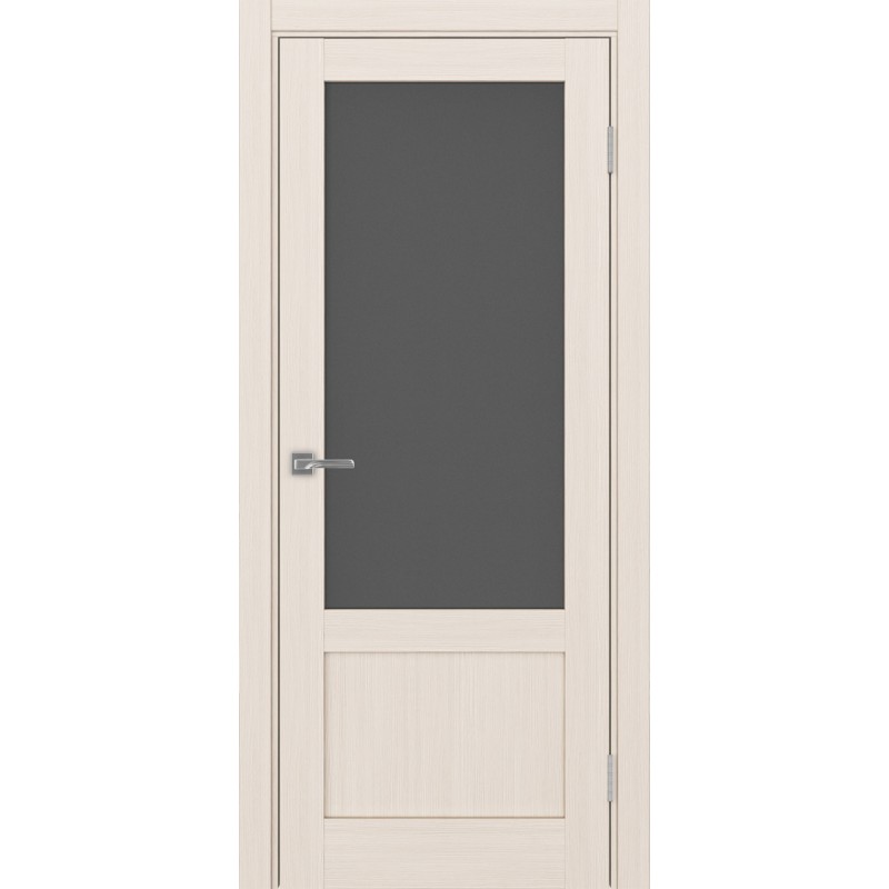 Межкомнатная дверь Турин 540ПФ.21, цвет ясень перламутровый, заполнение Графит матовое, размер 200*80 см.