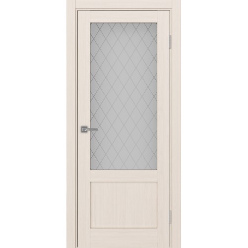 Турин 540ПФ.21, цвет Ясень перламутровый стекло Кристалл б.цв размер 80*200 см.