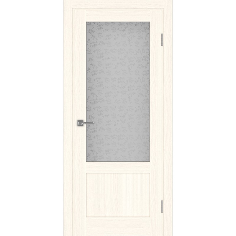 Межкомнатная дверь Турин 540ПФ.21, цвет ясень светлый, заполнение Дали бесцветное, размер 200*80 см.