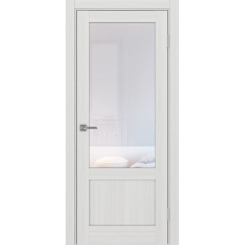 Турин 540ПФ.21, цвет ясень серебристый, заполнение Прозрачное, размер 200*80 см.