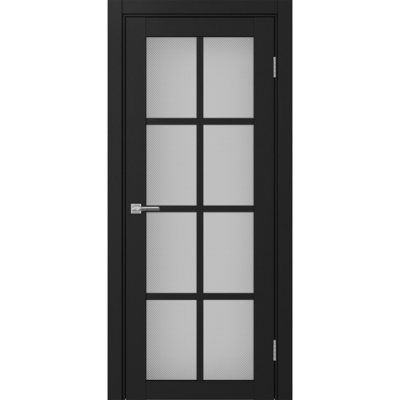 Межкомнатная дверь Турин 541.2222, цвет Антрацит стекло Пунта бесцветное, размер 80*200 см.