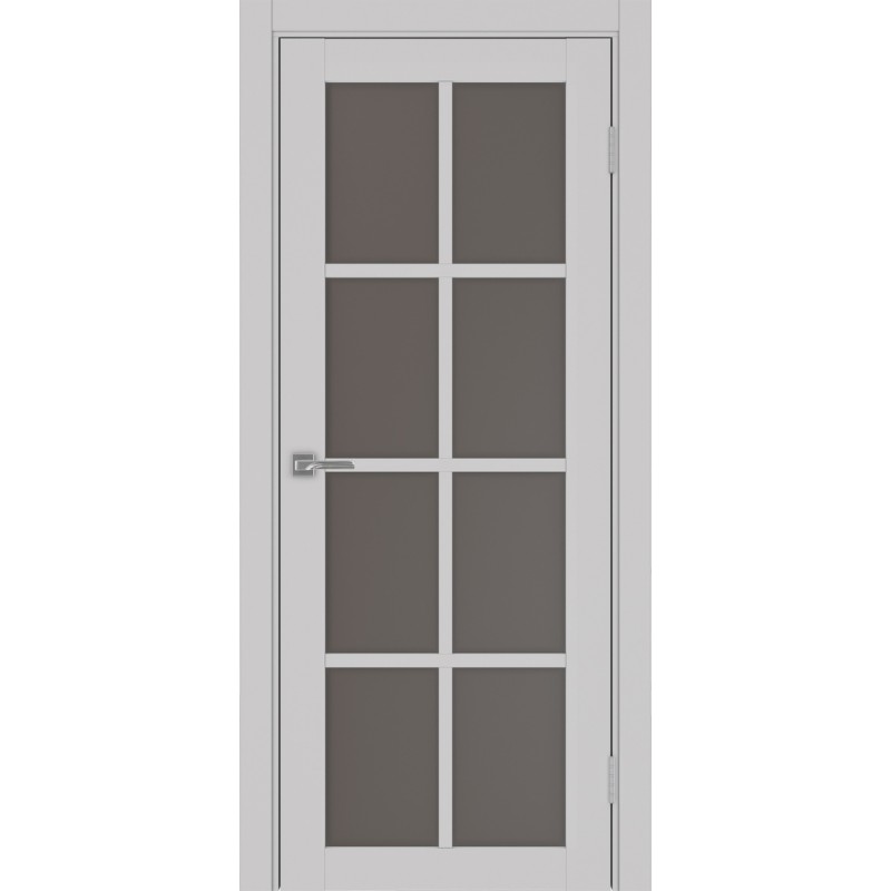 Межкомнатная дверь Турин 541.2222, цвет пепельный, заполнение Бронза матовое, размер 200*80 см.