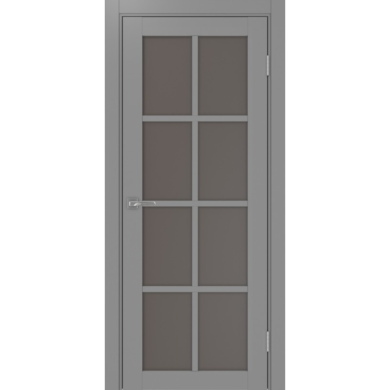 Межкомнатная дверь Турин 541.2222, цвет серый, заполнение Бронза матовое, размер 200*80 см.