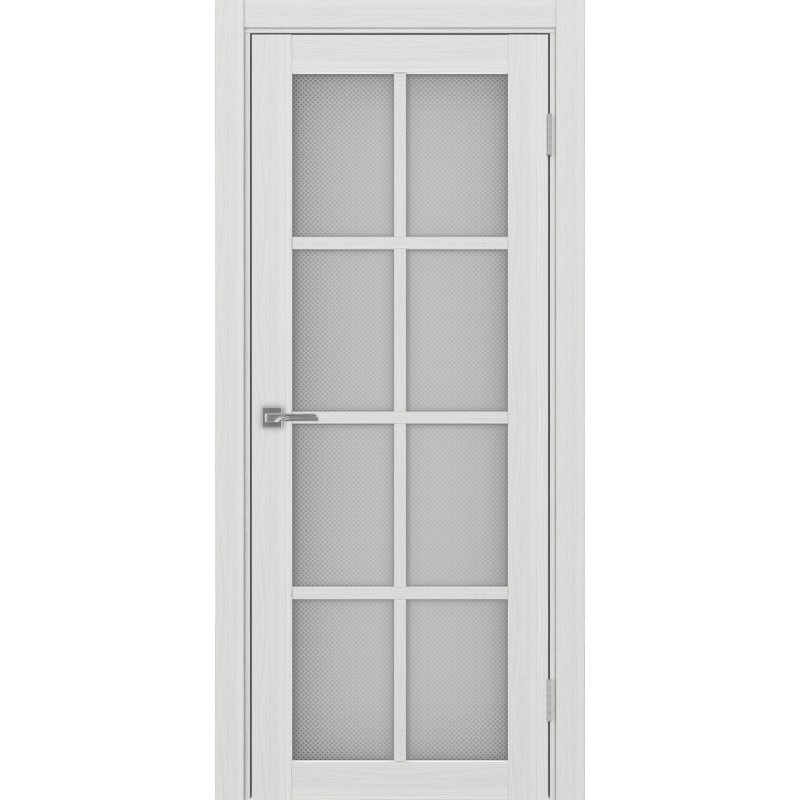 Межкомнатная дверь Турин 541.2222, цвет ясень серебристый, заполнение Пунта бесцветное, размер 200*80 см.