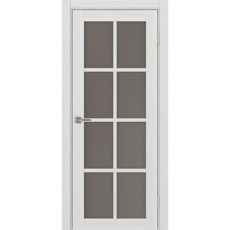 Межкомнатная дверь Турин 541.2222, цвет ясень серебристый, заполнение Пунта бронзовое, размер 200*80 см.