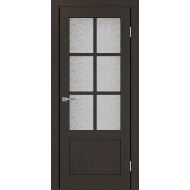 Межкомнатная дверь Турин 541ПФ.2221, цвет венге FL, заполнение Дали бесцветное, размер 200*80 см.