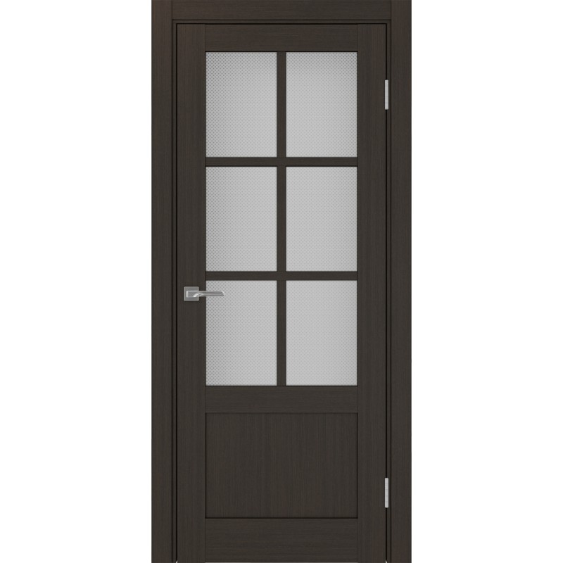 Межкомнатная дверь Турин 541ПФ.2221, цвет венге FL, заполнение Пунта бесцветное, размер 200*80 см.