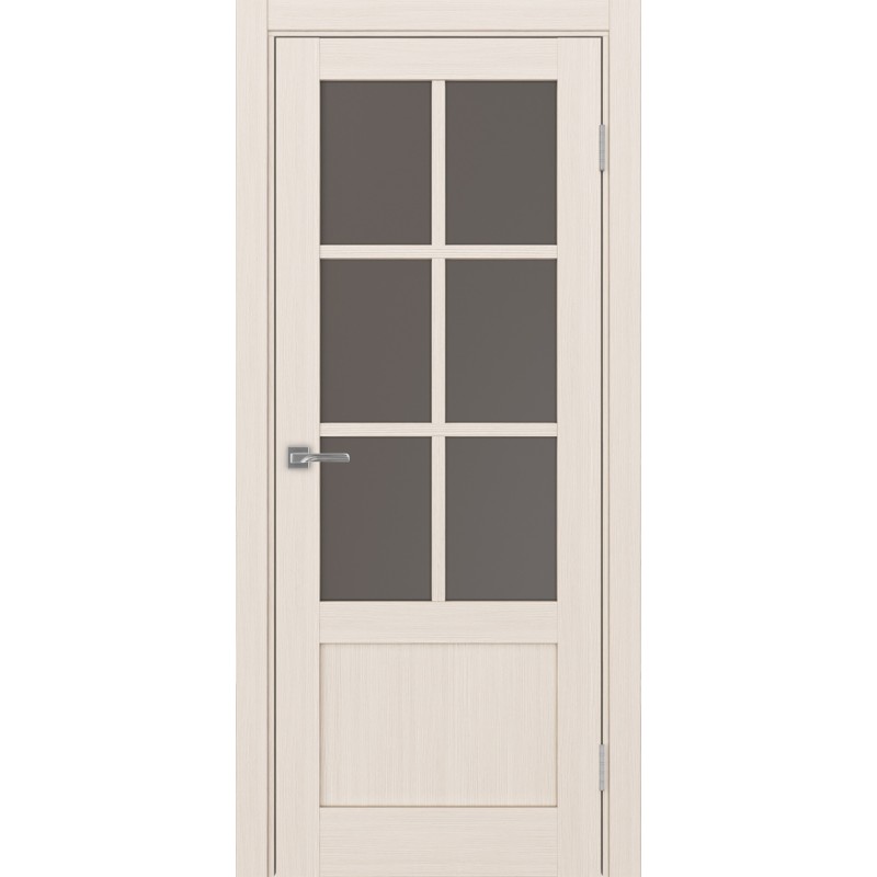 Межкомнатная дверь Турин 541ПФ.2221, цвет ясень перламутровый, заполнение Бронза матовое, размер 200*80 см.