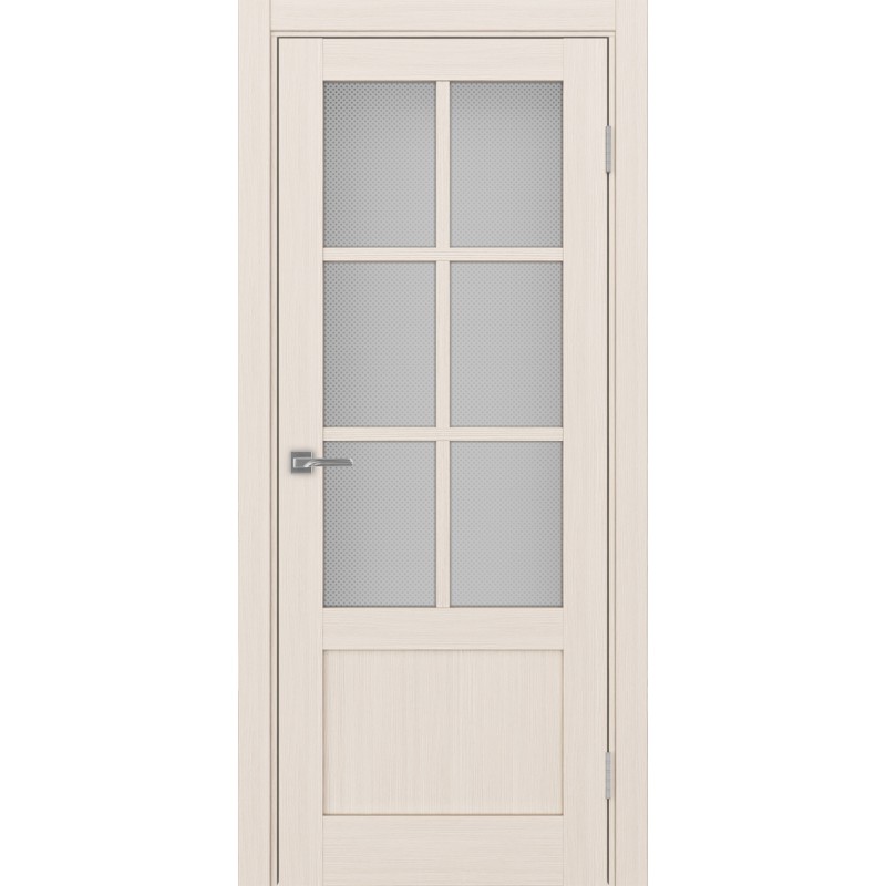 Межкомнатная дверь Турин 541ПФ.2221, цвет ясень перламутровый, заполнение Пунта бесцветное, размер 200*80 см.