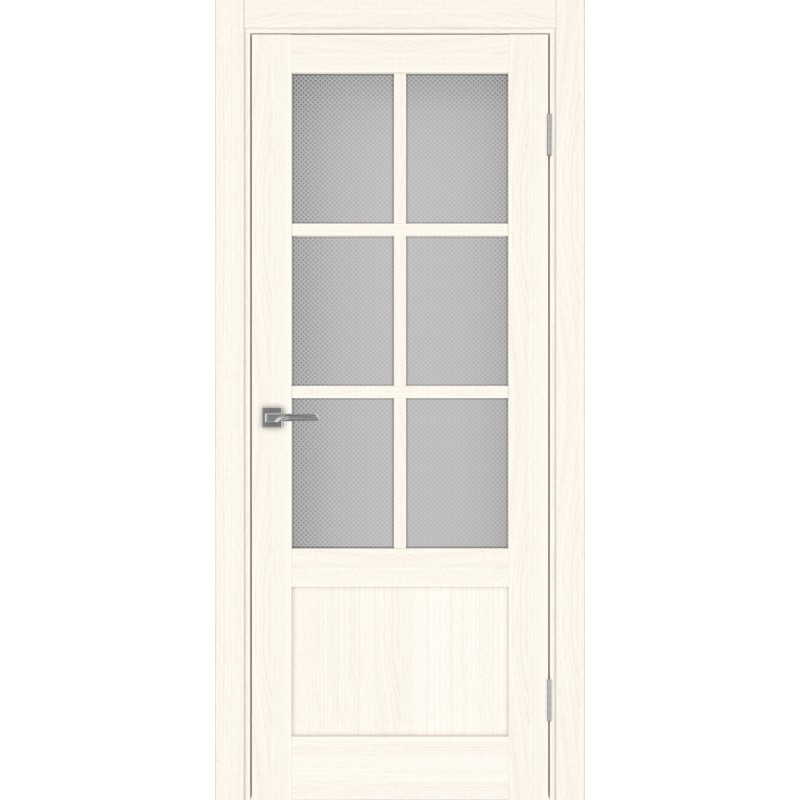 Межкомнатная дверь Турин 541ПФ.2221, цвет ясень светлый, заполнение Пунта бесцветное, размер 200*80 см.