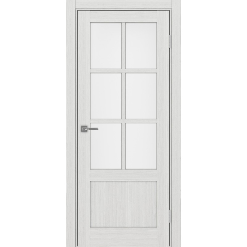 Межкомнатная дверь Турин 541ПФ.2221, цвет ясень серебристый, заполнение Мателюкс, размер 200*80 см.