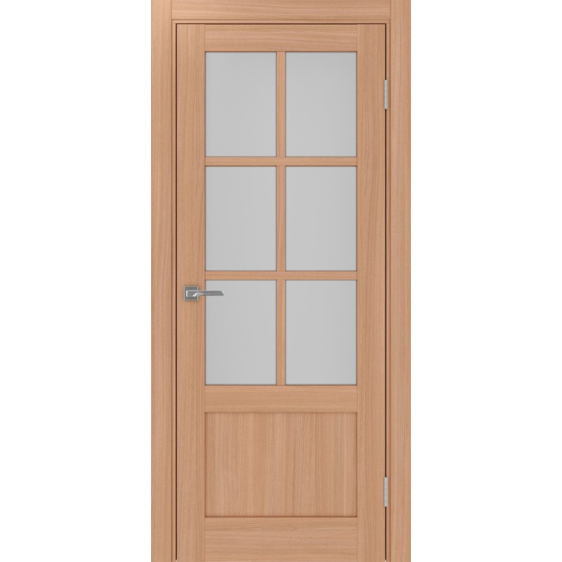 Межкомнатная дверь Турин 541ПФ.2221, цвет ясень тёмный, заполнение Мателюкс, размер 200*80 см.