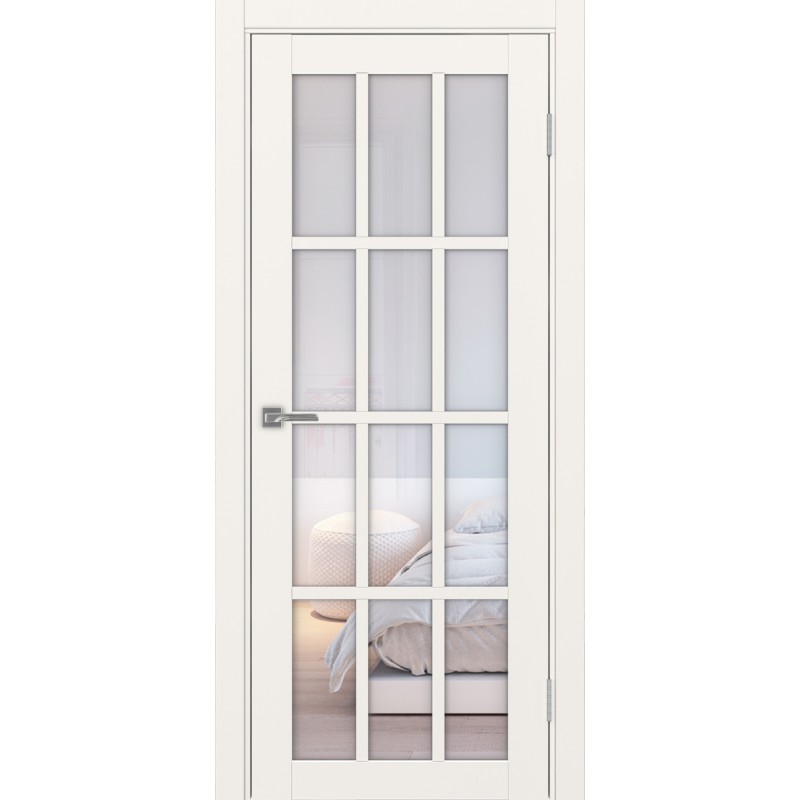 Межкомнатная дверь Турин 542.2222, цвет, бежевый, заполнение Прозрачное, размер 200*80 см.