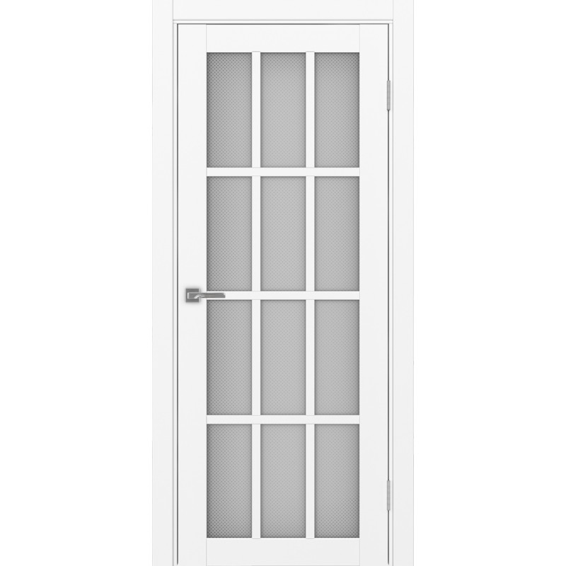 Межкомнатная дверь Турин 542.2222, цвет белый снежный, заполнение Пунта бесцветное, размер 200*80 см.
