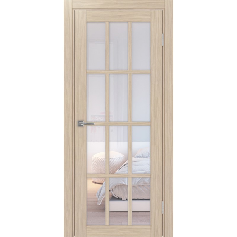 Межкомнатная дверь Турин 542.2222, цвет дуб беленый FL, заполнение Прозрачное, размер 200*80 см.