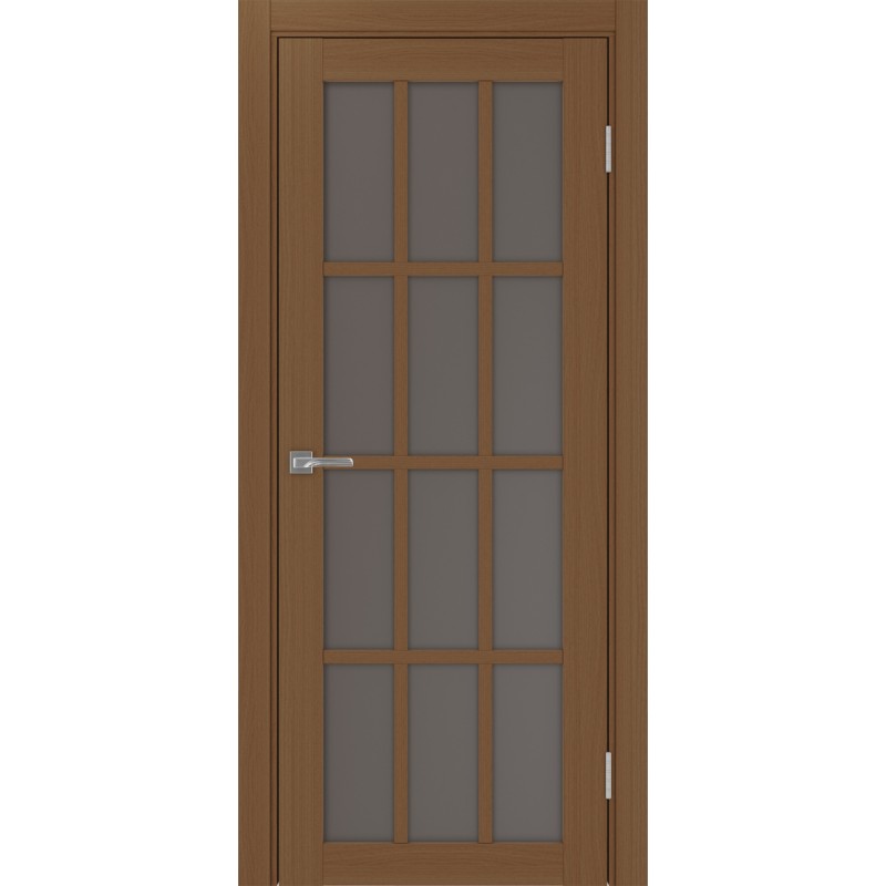 Межкомнатная дверь Турин 542.2222, цвет орех NL, заполнение Бронза матовое, размер 200*80 см.