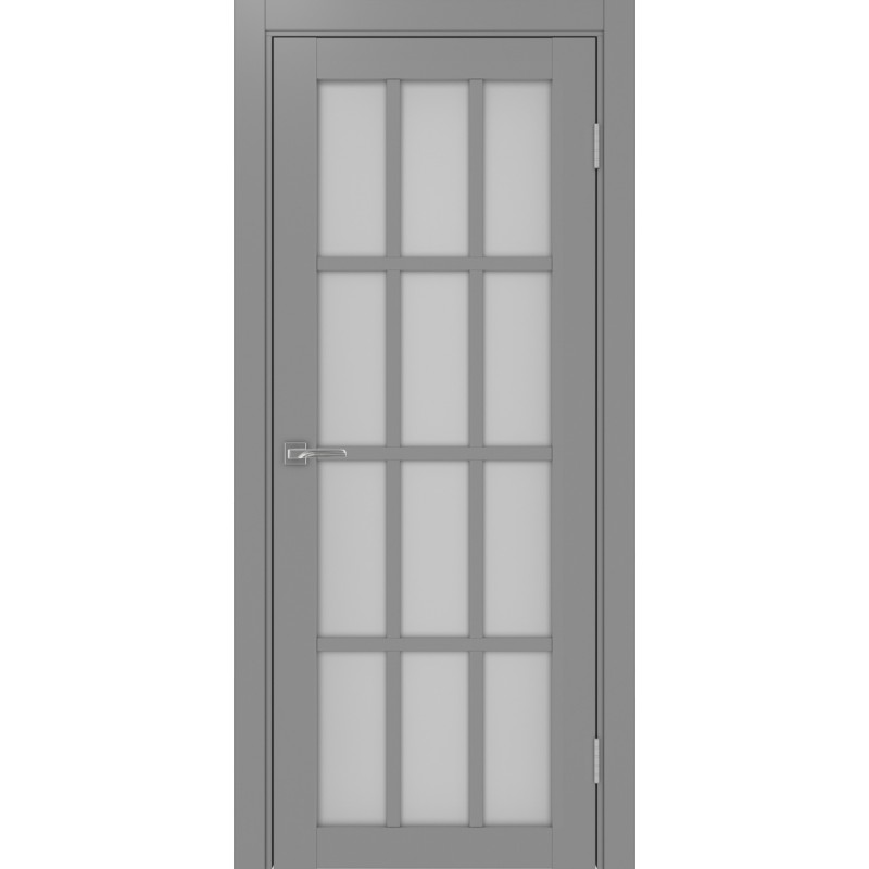 Межкомнатная дверь Турин 542.2222, цвет серый, заполнение Мателюкс, размер 200*80 см.