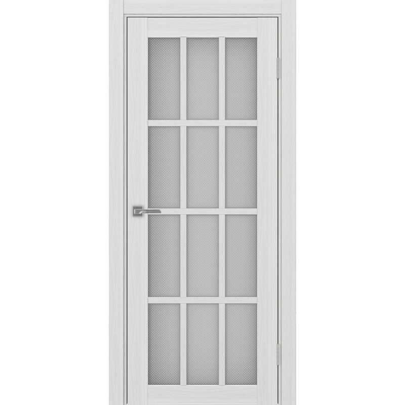 Межкомнатная дверь Турин 542.2222, цвет ясень серебристый, заполнение Пунта бесцветное, размер 200*80 см.