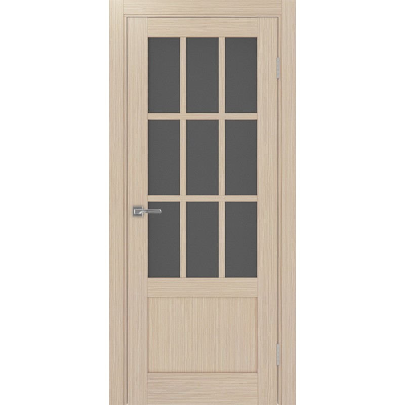 Межкомнатная дверь Турин 542ПФ.2221, цвет дуб беленый FL, заполнение Графит матовое, размер 200*80 см.